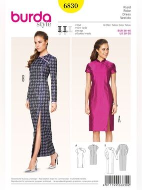🧵 2 for 22$ 🧵 BURDA Dress Sewing Pattern 6830